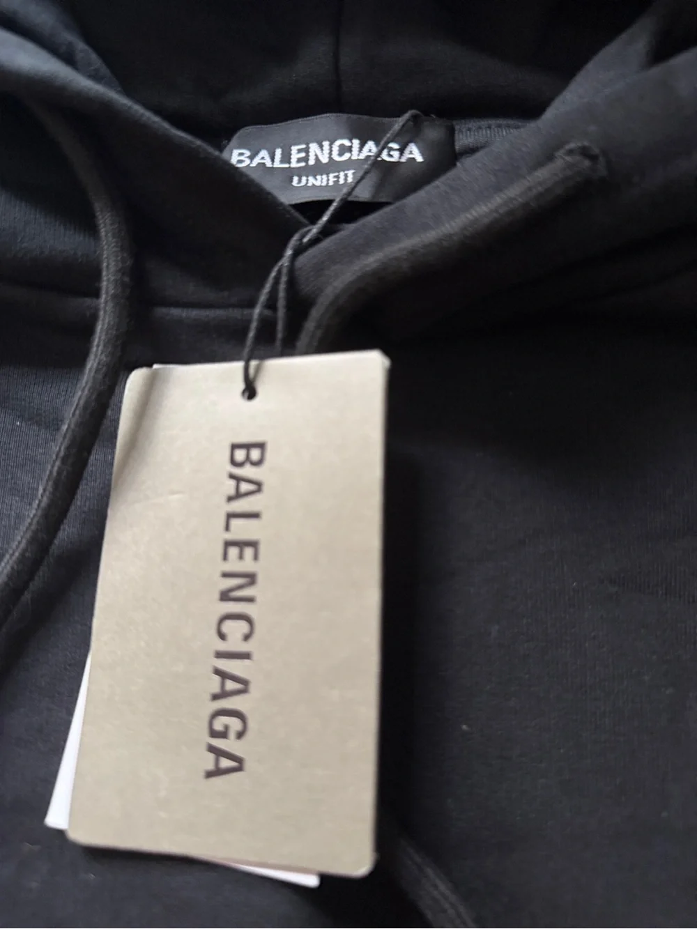 Balenciaga black hooded